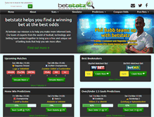 Tablet Screenshot of betstatz.com